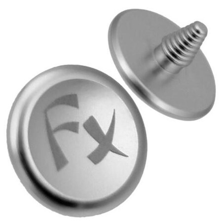 Fotodiox 12 mm Soft Shutter Release Anodized Aluminum Concave Button for Camera, Silver Shutter-Button-FX-Silver